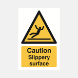 Caution Slippery Surface Sign - 23287503782071