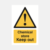 Chemical Store Keep Out Sign - 23287529177271