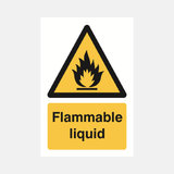 Flammable Liquid Sign - 23287565287607
