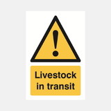 Livestock In Transit Sign - 23287585833143