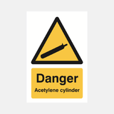Danger Acetylene Cylinder Sign - 23287614865591