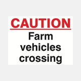 Caution Farm Vehicles Crossing Sign - 23287785226423