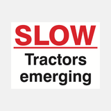 Slow Tractors Emerging Sign - 23287799775415
