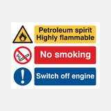 Petroleum Spirit Highly Flammable Sign - 23287837393079