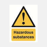 Hazardous Substances Sign - 23287875829943