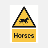 Warning Horses Sign - 23287881433271