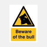 Beware of the bull sign - 23287924162743