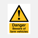 Danger Farm Vehicles Sign - 23287933894839