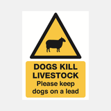 Dogs Kill Livestock Sign - 23287956439223