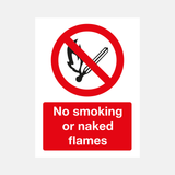 No Smoking No Naked Flames Sign - 31187194118327