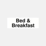 Bed and Breakfast Sign - 23286889906359