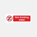 Not Drinking Water Sign - 23287103062199