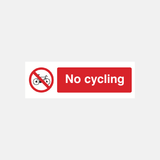 No Cycling Sign - 23287110467767