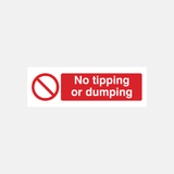 No Tipping or Dumping Sign - 23287126786231