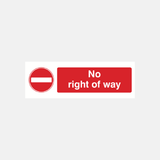 No Right Of Way Sign - 23287129899191