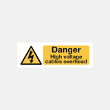 Danger high voltage cable sign - 23287080353975