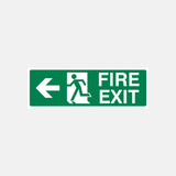 Fire Exit Left Sign - 23288056152247