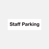 Staff Parking Sign - 31576260575415