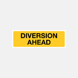 Flood Warning Diversion Ahead Sign - 23487565267127