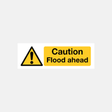Flood Warning Caution Flood Ahead Sign - 23487822069943