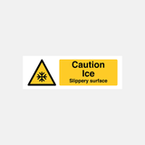 Caution Ice Slippery Surface Sign - 23509498593463
