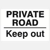 Private Road Keep Out Sign - 23287406854327