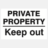 Private Property Keep Out Sign - 23287409377463