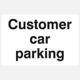 Customer Car Parking Sign - 23287456825527