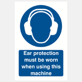 Sign Ear Prot Machine - 23287753081015