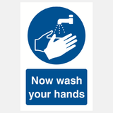 Now Wash Your Hands Sign - 23287756488887