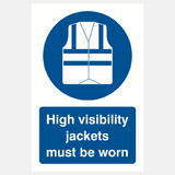 High Visibility Jackets Must Be Worn Sign - 23287762518199