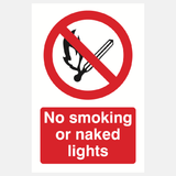 No Smoking or Naked Lights Sign - 23287286431927