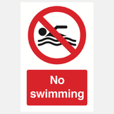 No Swimming Sign - 23287343710391