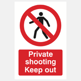 Private Shooting Keep Out Sign - 23287365337271