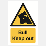 Bull Keep Out Sign - 23287486447799
