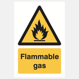 Flammable Gases Sign - 23287561617591