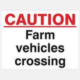 Caution Farm Vehicles Crossing Sign - 23287785259191
