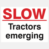 Slow Tractors Emerging Sign - 23287799808183