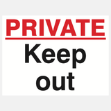 Private Keep Out Sign - 23287817175223