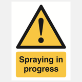 Spraying In Progress Sign - 23287872618679