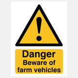 Danger Farm Vehicles Sign - 23287933927607