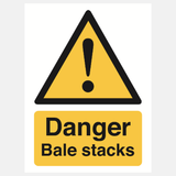 Danger bale stacks sign - 23287940939959
