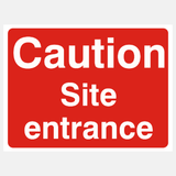 Caution Site Entrance Sign - 23287638950071