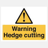 Warning Hedge Cutting Sign - 23287672373431