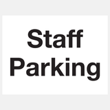 Staff Parking Sign - 31576260608183