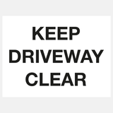 Keep Driveway Clear Sign - 32325183406263