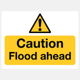 Flood Warning Caution Flood Ahead Sign - 23487822102711