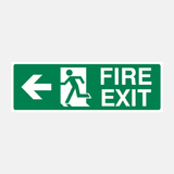 Fire Exit Left Sign - 23286842622135