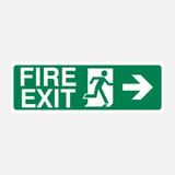 Fire Exit Right Sign - 23286844686519