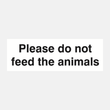 Please Do Not Feed The Animals Sign - 23286980051127